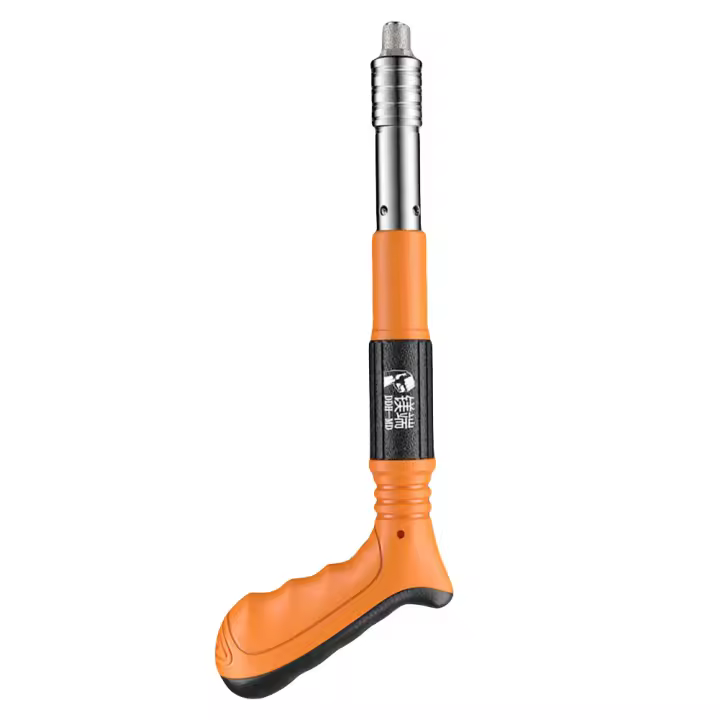 Pistola de Aire Manual Ajustable Silenciador Herramienta de Sujeción de Clavos de Concreto Operación de Un Solo Mano Fijador de Pared para el Hogar - 1