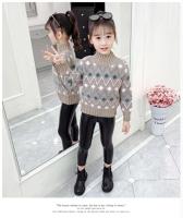 Suéter de Vellón Engrosado para Niñas Moda de Invierno para Edades de 4-12 Años - details 22