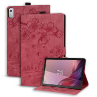 Lenovo Tab M9 Funda 9 pulgadas, diseño de flor relieva, soporte de cuero PU, cartera para tablet, accesorios electrónicos 2023 - details 17