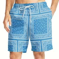 Traje de Baño de Playa Hawaiiana 3D Impreso Traje Corto de Surf Casual para Hombres en Verano - details 4