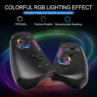 Lámpara de meteororo con mango de juego inalámbrico, 8 colores para Switch / Lite / oled, con funciones programables y vibrantes - details 11