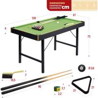 Mesa de Billar Americano resistente de madera Ideal para niños y adultos - details 10