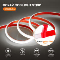 Tira de Luz LED COB de Alta Brillo 320leds/M 12V 24V CRI RA90 Impermeable para Jardín Exterior Iluminación de Dormitorio y Cocina Marca XUNATA Hecho en China - details 0