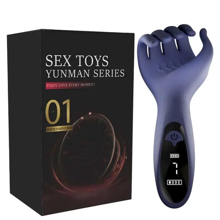 Entrenador de masaje masturbador masculino, vibrador de glande de 10 velocidades, Juguetes sexuales para hombres, retardo duradero, resistencia Exer - 1