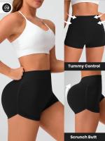 Pantalones cortos de entrenamiento para mujer, pantalones cortos sin costuras para gimnasio, Yoga, correr, deporte, ejercicio activo, pantalones cortos de Fitness - details 4