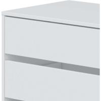 Tres cajones, Acabado en Blanco Mate, Dimensiones: 60 cm (Ancho) x 57 cm (Alto) x 44 cm (Fondo) - details 4