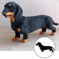 Juguete de peluche 3D realista hecho a mano para mascotas, modelo de perro, animales, perro salchicha, juguete de simulación - details 2