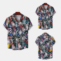 Camisa de manga corta para hombre, Camisa ajustada con estampado de flores fragmentadas, serie CS, primavera y verano, 2024 - details 7