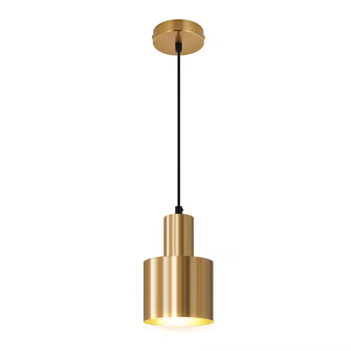 CBJKTX Lámpara colgante para mesa de comedor, lámpara colgante Vintage para comedor, 1 llama, comedor, diseño moderno dorado E27 - 1