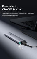 Baseus Caja de Almacenamiento NVMe M2 SSD Adaptador Externo de Metal de 8TB con Protocolo SATA y USB Tipo C Ideal para Laptops - details 4