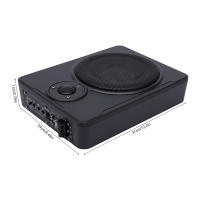 Subwoofer de Coche Ultra Delgado de Aluminio 600W, 12V, Diseño Compacto bajo la Coche con Juego de Cable - details 0
