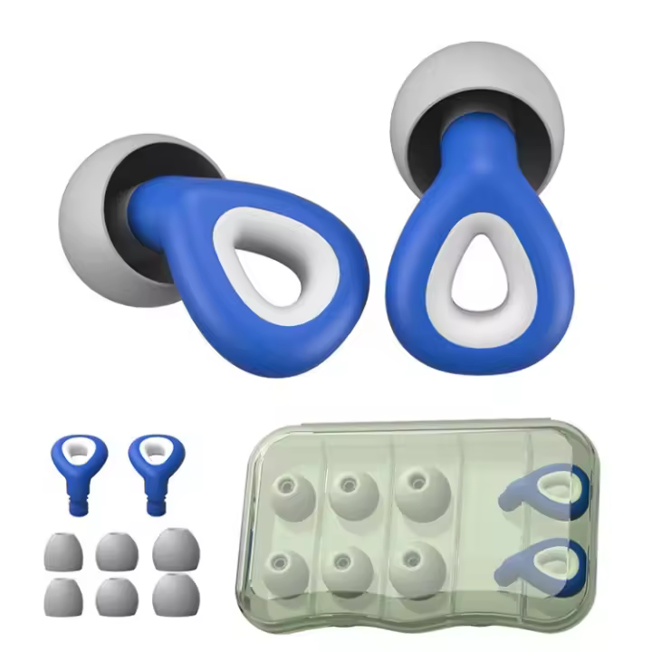 Tapones para los oídos de silicona triple capa cancelando el ruido Adecuado para dormir y nadar - 1