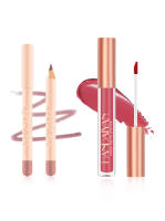 Pintalabios, Combinación De Delineador De Labios Mate Y Brillo De Labios De 12 Colores, Antiadherente, Que No Se Decolora - details 2