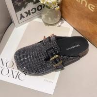 Medias zapatillas de imitación de diamantes Baotou de suela gruesa, ligeras y versátiles para mujer - details 7