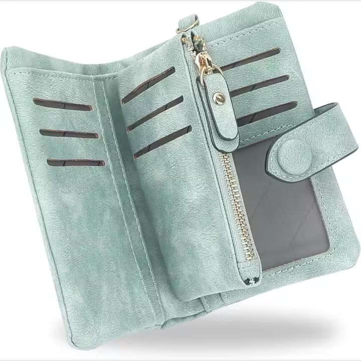 Cartera Pequeña para Mujer con Protección RFID Cuero Suave y Gran Capacidad Regalos Originales - 1