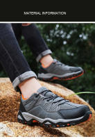 Zapatos de senderismo de marca para hombre, calzado de escalada de montaña transpirable, calzado de entrenamiento cómodo para exteriores, zapatillas deportivas antideslizantes para senderismo - details 10