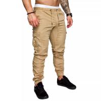 Pantalones cargo informales para hombre, pantalón con múltiples bolsillos, a la moda, para exteriores - details 5