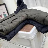 Parkas informales con capucha para niños, abrigos elegantes a la moda coreana para otoño e invierno, chaquetas holgadas de algodón que combinan con todo para niñas - details 10