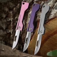 Mini cuchillo plegable TC4 de aleación de titanio Portátil, cuchillo colgante, desembalaje express, cuchillo de bolsillo, herramienta EDC para regalo - details 81