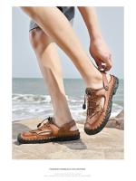 Zapatos de verano de gran tamaño para hombre, sandalias transpirables, zapatos casuales de malla, zapatos de viaje de fondo suave y hueco, zapatillas nuevas - details 0
