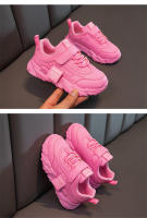 Zapatillas de deporte para niños, zapatos deportivos para niñas, zapatos de cuero PU a la moda para niños, zapatillas de tenis informales rosas bonitas y ligeras para correr para niña - details 9