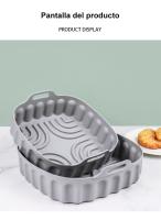 Moldes freidora de aire, bandeja para hornear cuadrada plegable,bandeja de silicona - details 4