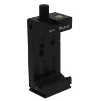 XILETU-Soporte de cabeza de trípode para XJ-8, Clip para teléfono móvil, linterna, microteléfono con nivel de burbuja, color negro, 2 uds. - details 2