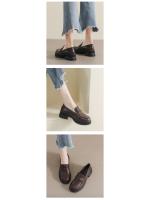 Mocasines de Suela Gruesa para Mujer Zapatos de Cuero Retro de Primavera 2025 - details 9