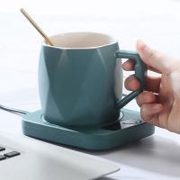 Calentador de tazas, taza de café, calentador de leche, té, almohadilla de calentamiento de agua, estera cálida, posavasos de temperatura constante, enchufe de la UE - details 11