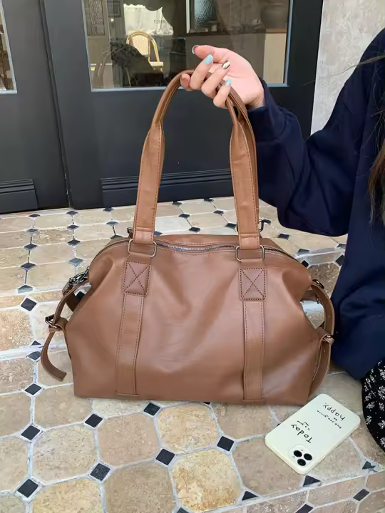 Bolso de viaje portátil para mujer, nueva versión coreana, bolso de mano informal, bolso de mensajero de gran capacidad, bolso de equipaje - 1