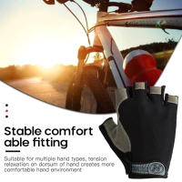 Guantes de ciclismo con almohadilla de Gel, antideslizantes, transpirables, para bicicleta de montaña y de carretera, 1 par - details 2