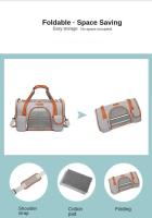 Bolso cruzado para perros y gatos, mochila de hombro multiusos, Color sólido - details 8