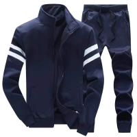 Conjunto deportivo de dos piezas para hombre, chándal de talla grande, primavera y otoño, novedad - details 4