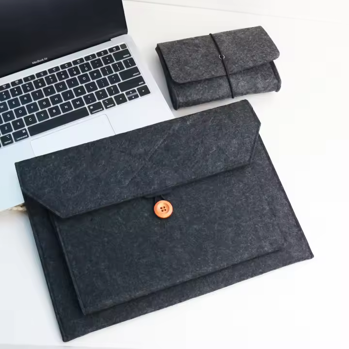 Bolsa de fieltro de lana para ordenador portátil, funda de 11 ", 12,9", 13 ", 13,3", 14 ", 15", 15,6 ", funda para portátil para macbook, Samsung, Huawei, Lenovo, a prueba de golpes - 1