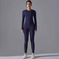 Hamidou-conjunto deportivo de Yoga para mujer, Leggings de gimnasio de secado rápido, de manga larga Camiseta deportiva para correr, pantalones de entrenamiento para correr - details 28