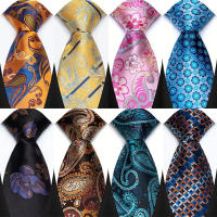 Nueva Corbata Clásica Para Hombre Con Estampado Paisley Lujosa 8cm Jacquard Adecuada Para Negocios Bodas Fiestas Uso Diario Accesorio De Moda Polyester - details 1