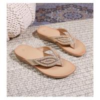 Sandalias Bohemias Mujer 2025 con Cristales - Punta Redonda y Suela Plana |   Zapatos de Verano Elegantes para Playa y Paseos Urbanos - details 34
