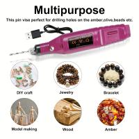 83 piezas Juego de herramientas de grabado y pulido Magenta Craft, que incluye una máquina de grabado y un bolígrafo de esmerilado para joyería DIY, vidrio, madera y plástico, versión USB. - details 5