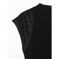 Vestido de malla de seda plisado clásico para mujer nuevo estilo hecho a mano - details 18