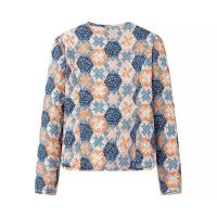 BUNO-2025 otoño nueva ropa de mujer estilo europeo y americano chaqueta de algodón estampada de doble cara simple y versátil a la moda. - details 4