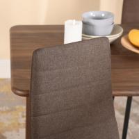 Sillas de Comedor Juego de 4 Sillas de Metal para Cocina, Silla de Mesa Comoda Silla con Asiento Tapizado, Negro - details 47