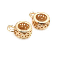 Collares de latón de Color dorado de 18K, pulseras, dijes, conectores, colgantes, cierres, cuentas, conector, suministros para fabricación de joyas, accesorios Diy- - details 4