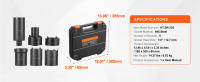SucceBuy Kit de herramientas para tuercas de husillo, juego de llaves para tuercas de eje de transmisión, para vehículos Toyota, Ford, 4WD y GM, con estuche de almacenamiento, removedor de retenedores de tuercas de husillo de eje - details 5