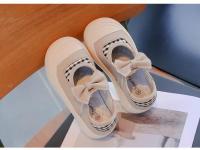 Zapatos informales a la moda para niños, zapatos planos versátiles con punta redonda y agradable arco, novedad de 2024, zapatos de princesa a cuadros, suela blanda - details 7