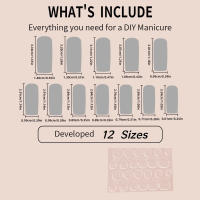 24PCS Uñas Postizas Estilo Europeo Y Americano Con Perlas Y Mariposa Para Uso Extenso En El Día DIY Kit De Manicura - details 5