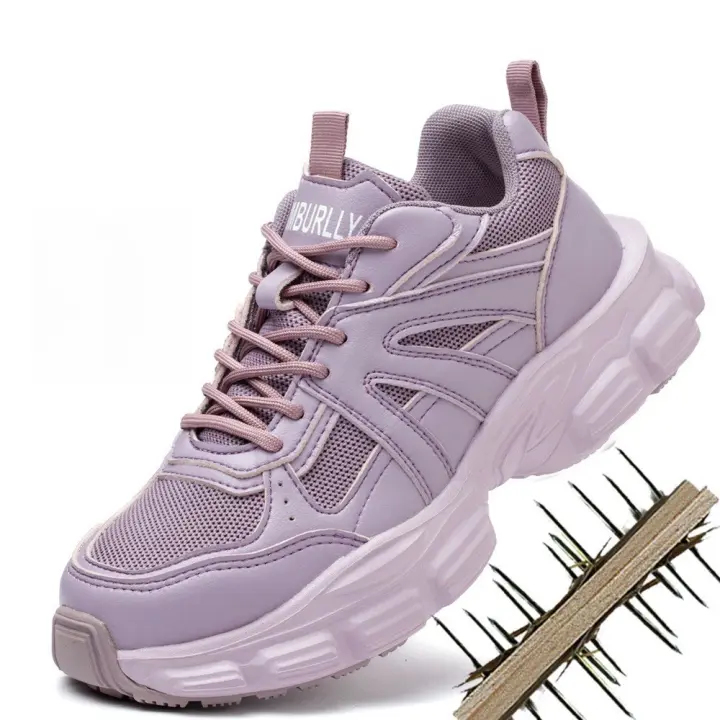 Zapatos Deportivos informales para mujer, zapatillas de deporte a la moda con cordones,Calzado de seguridad - 1