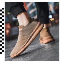 Zapatillas de correr ligeras para hombre, zapatos de tenis deportivos antideslizantes transpirables para exteriores, cómodos entrenadores de tejido volador - details 16