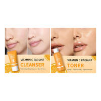 Set de cuidado de la piel con vitamina C, set de 6 piezas que incluye sérum tonificante, crema facial para ojos, protector solar, limpiador, hidratante profundo para la piel - details 4