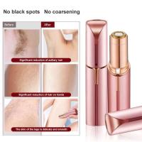 Mini Cortapuntas Eléctricas Epilador de Cejas en Forma de Labial Herramienta de Eliminación de Vello Portátil sin Dolor para Mujeres - details 0