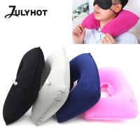 Almohada inflable en forma de U para viajes al aire libre, cojín suave para el cuello, salud, sueño, cabeza, anillo, cojín plegable - details 0